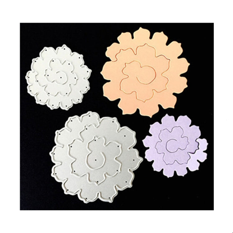 2 In 1 3D Petal Knife Mold DIY Greeting Card Scrapbook Album Making Stencil