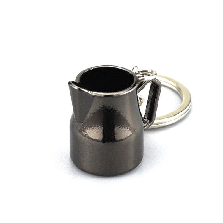 Whimsical 3D Miniature Coffee Pot Keyring - Zinc Alloy Charm