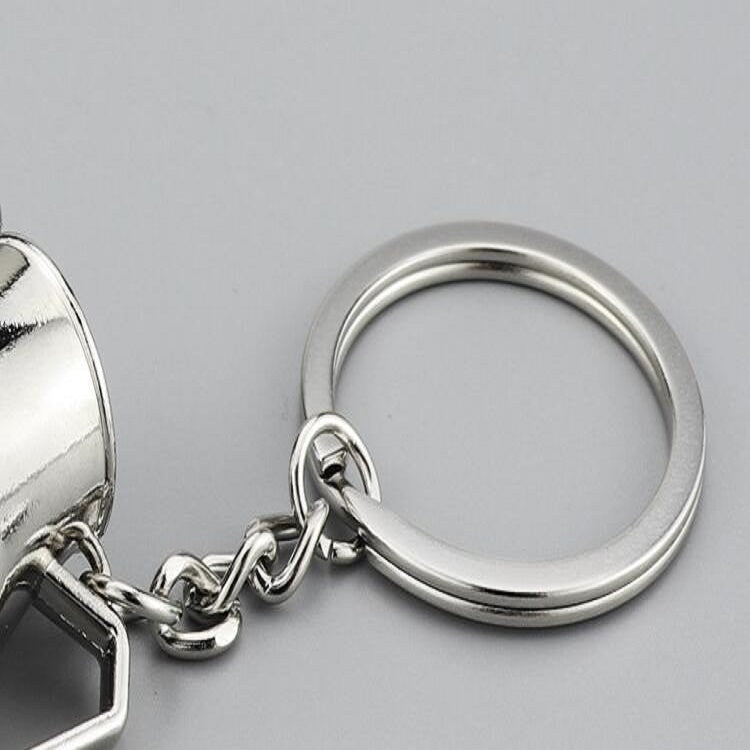 Whimsical 3D Miniature Coffee Pot Keyring - Zinc Alloy Charm
