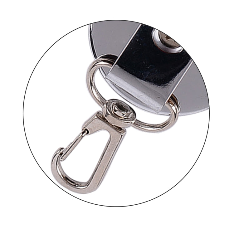 Durable Stainless Steel Retractable Keychain with Carabiner for Secure Access