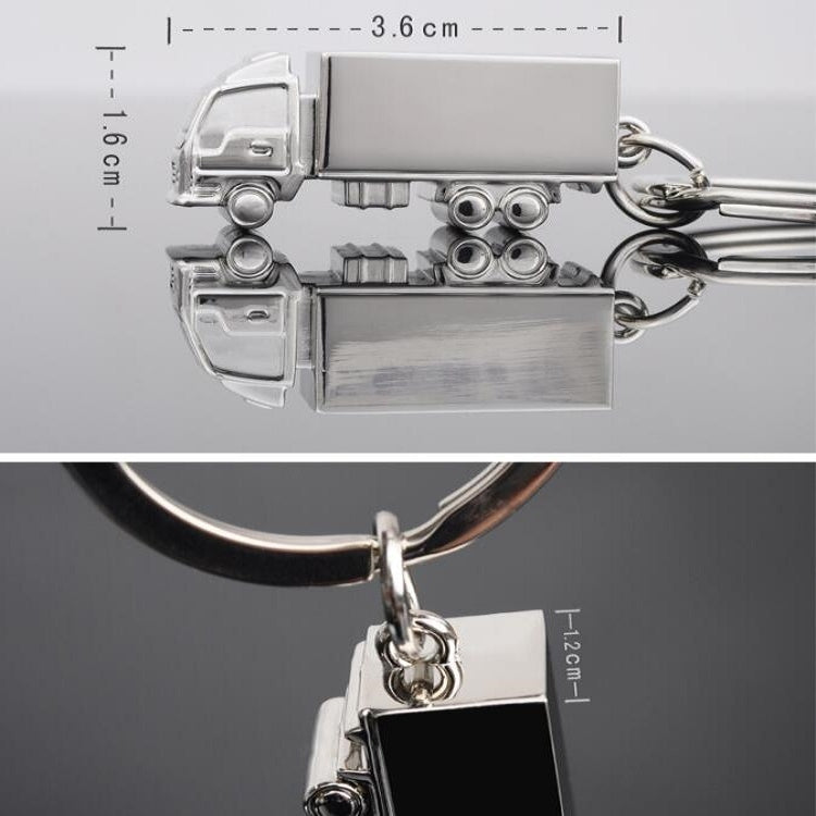 Charming 2-Pack Miniature Truck Keychain Pendants
