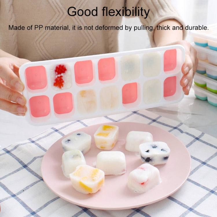14 Grid Silicone Ice Grid Household Square Ice Grid Silicone Mold With Lid
