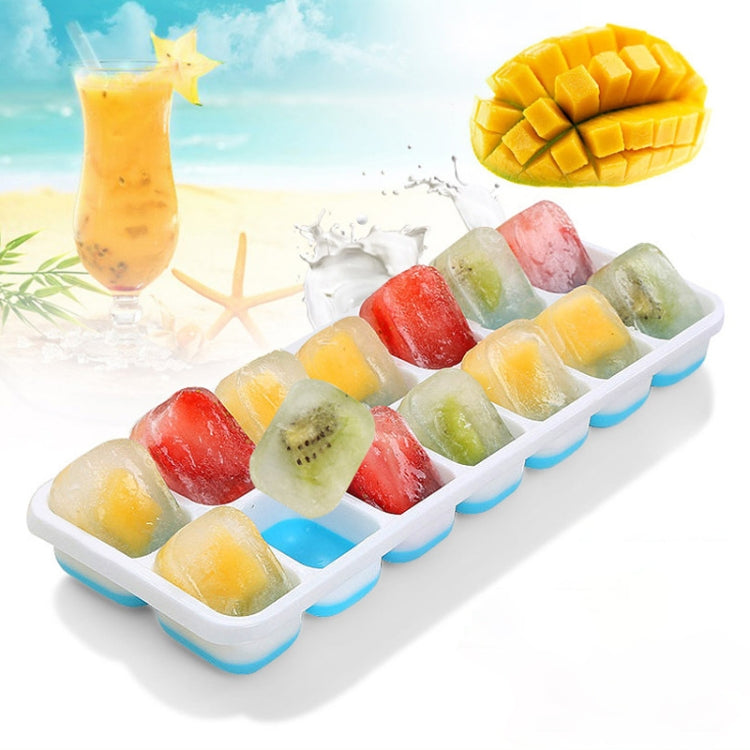 14 Grid Silicone Ice Grid Household Square Ice Grid Silicone Mold With Lid