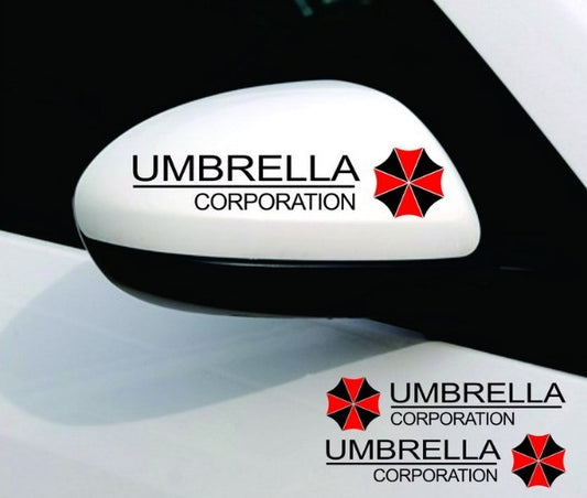 1 Pair YJZT 2X UMBRELLA Hive Die Cut Resident Evil Retro-reflective Decal Car Sticker, Size: 15x4cm, UMBRELLA