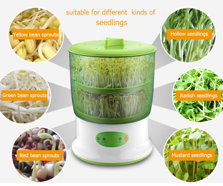 Intelligent Bean Sprouts Maker Household Upgrade Large Capacity Thermostat Green Seeds Growing Automatic Sprout Machine