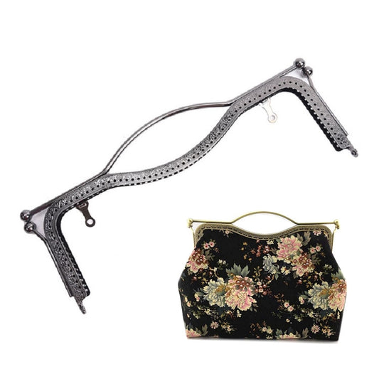 20.5cm Concave Waist Embossed Lip Handle Luggage Hardware Accessories