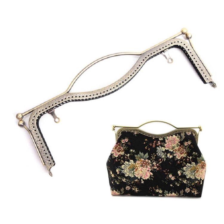 20.5cm Concave Waist Embossed Lip Handle Luggage Hardware Accessories