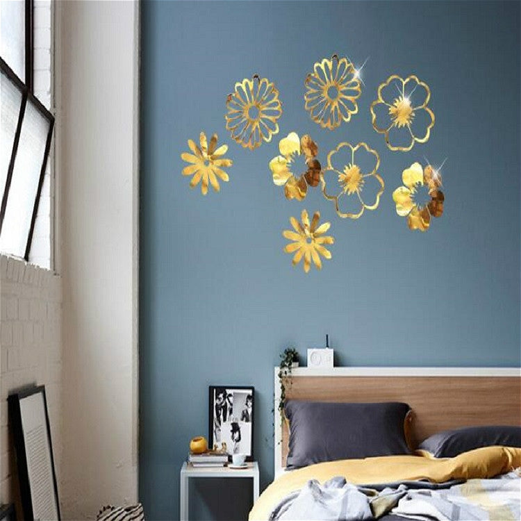 Hollow Flowers Leaves Wall Applique String Decoration Wedding Birthday Party Holiday Decoration