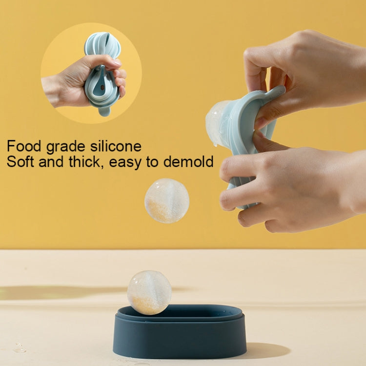 Ice Ball Mold Food Grade Silicone Ice Grid Double Ball Ice Making Mold