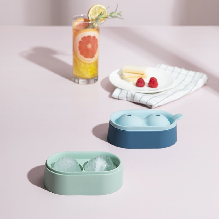 Ice Ball Mold Food Grade Silicone Ice Grid Double Ball Ice Making Mold