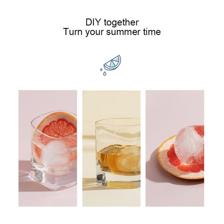 Ice Ball Mold Food Grade Silicone Ice Grid Double Ball Ice Making Mold