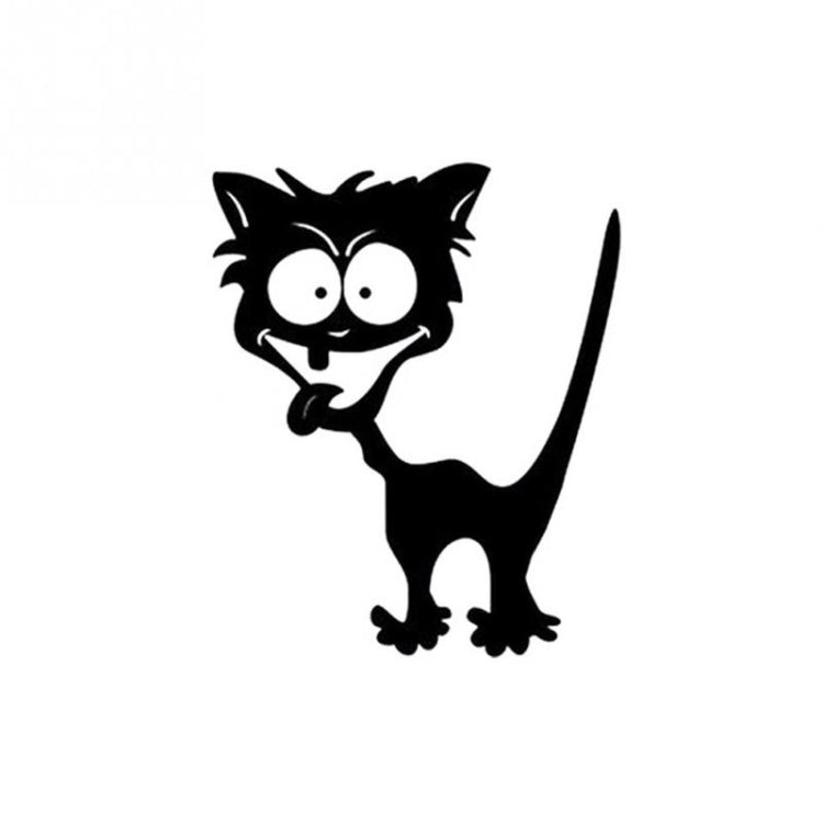 10 PCS Cat Pattern Car Styling Sticker Reflective Waterproof Vinyl Funny Car Sticker, Size: 13×11cm
