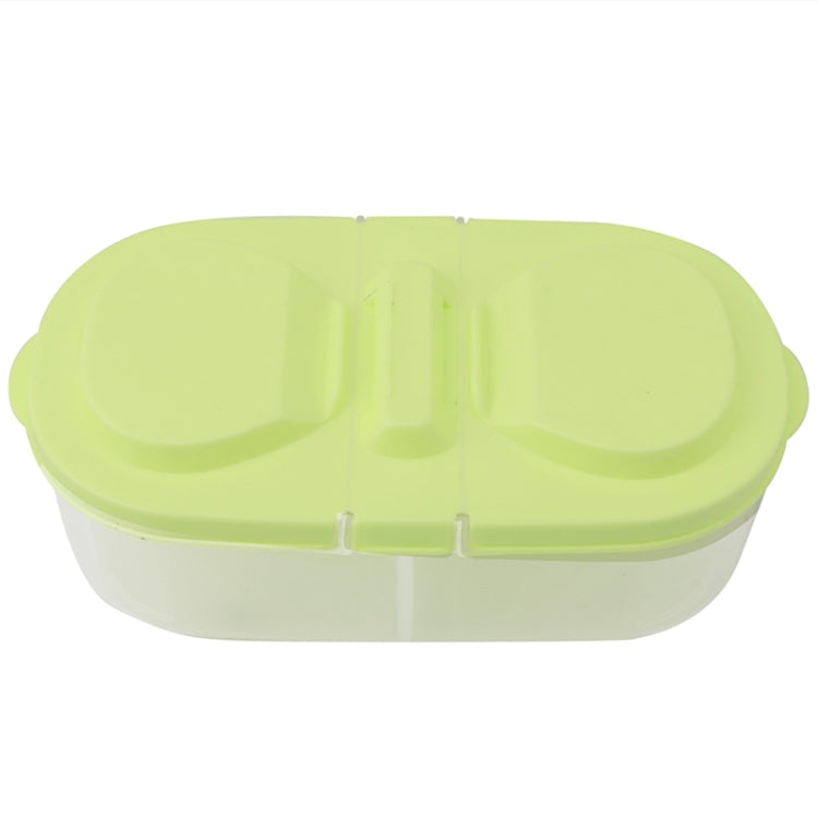 Fresh Fruit Snacks Storage Double Cell Clamshell Crisper Plastic Food Box