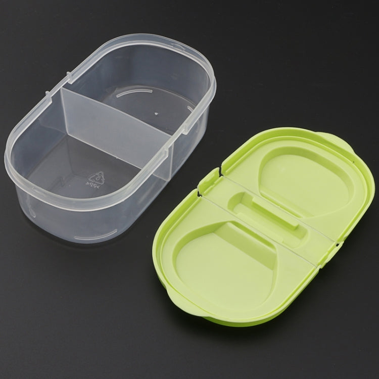 Fresh Fruit Snacks Storage Double Cell Clamshell Crisper Plastic Food Box