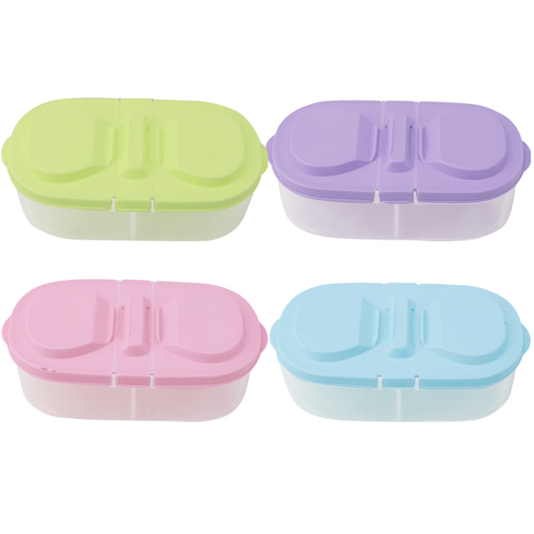 Fresh Fruit Snacks Storage Double Cell Clamshell Crisper Plastic Food Box