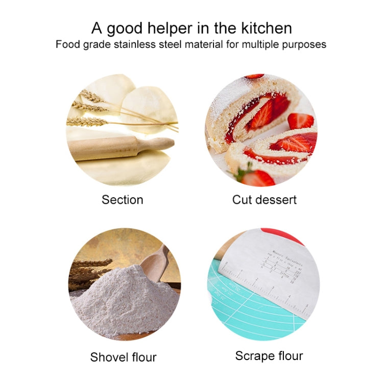 Stainless Steel Noodle Cutter Rice Flour Scraper Dough Cutting Knife