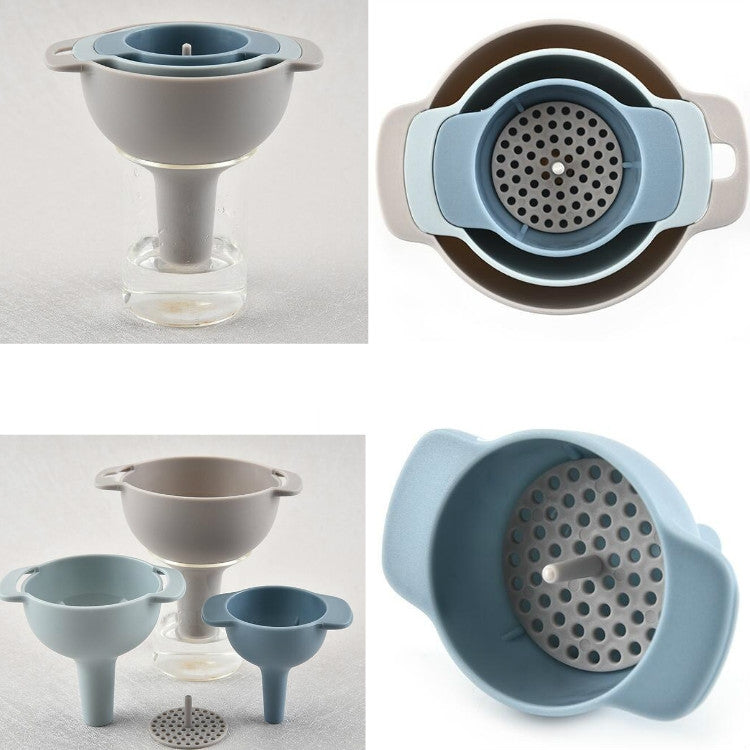 Plastic Jam Funnel Household Multi-function Oil Leak Separating Funnel
