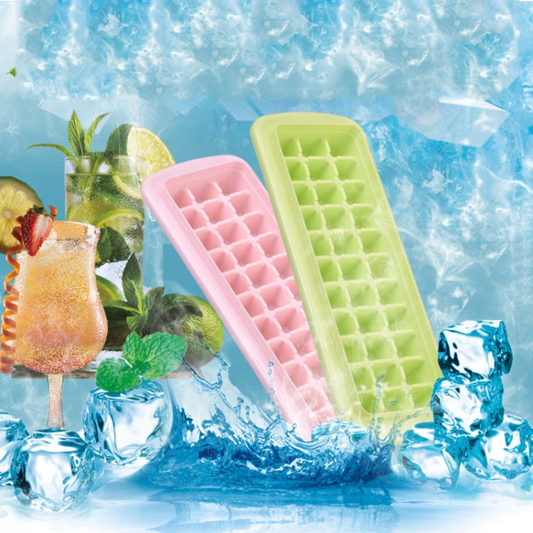 Creative 33 Grid DIY Ice Cube Box Plastic Homemade Ice Cube Mould with Cover & Shovel
