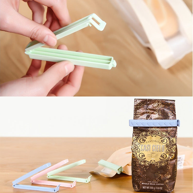 5pcs / Pack Plastic Bag Snack Bag Sealing Love Clip Kitchen Accessories Green