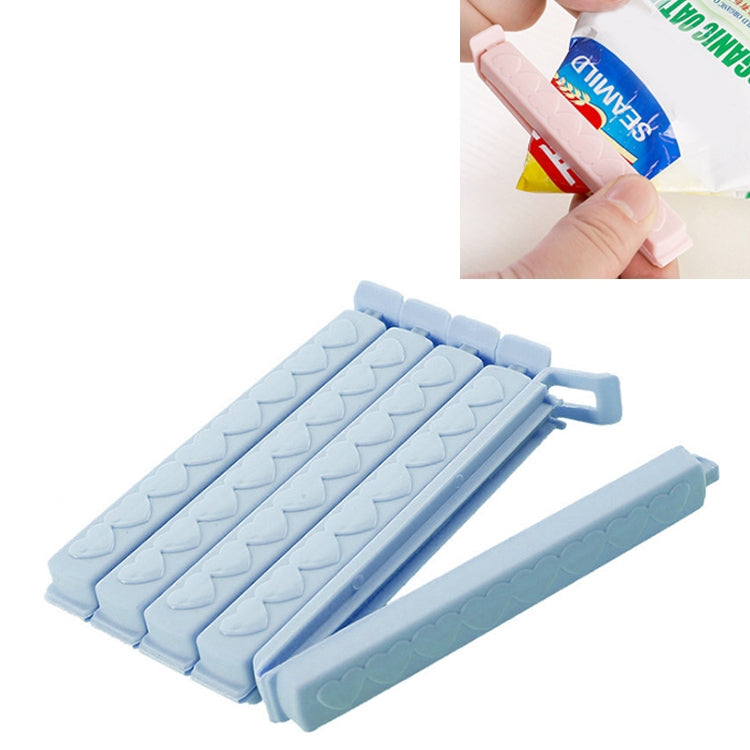 5pcs / Pack Plastic Bag Snack Bag Sealing Love Clip Kitchen Accessories Green