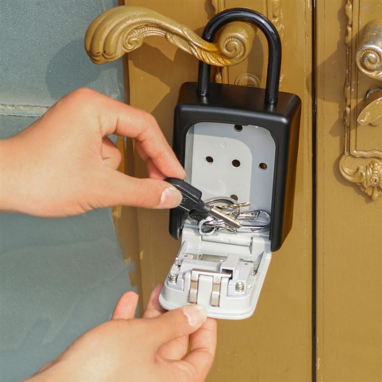 Safty Key Lock Box Combination Portable Aluminium Alloy Key Safe Box Security Key Holder Secure Box