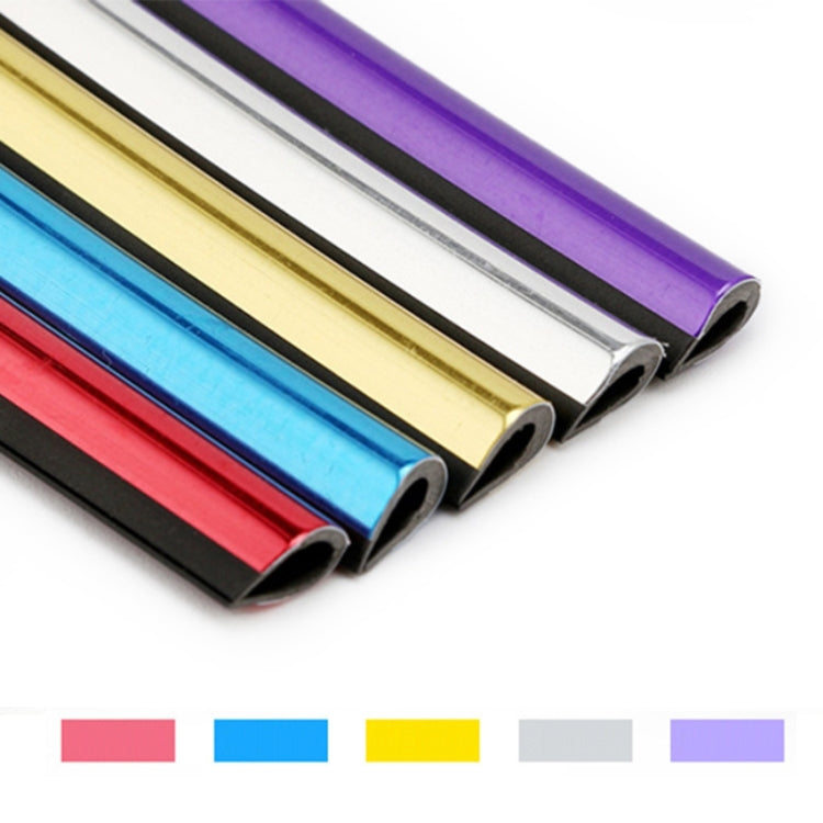 10-Piece Car Interior Chrome-Plated Air Vent Moulding Decorative Strips - U-Shaped Clips in Vibrant Colours
