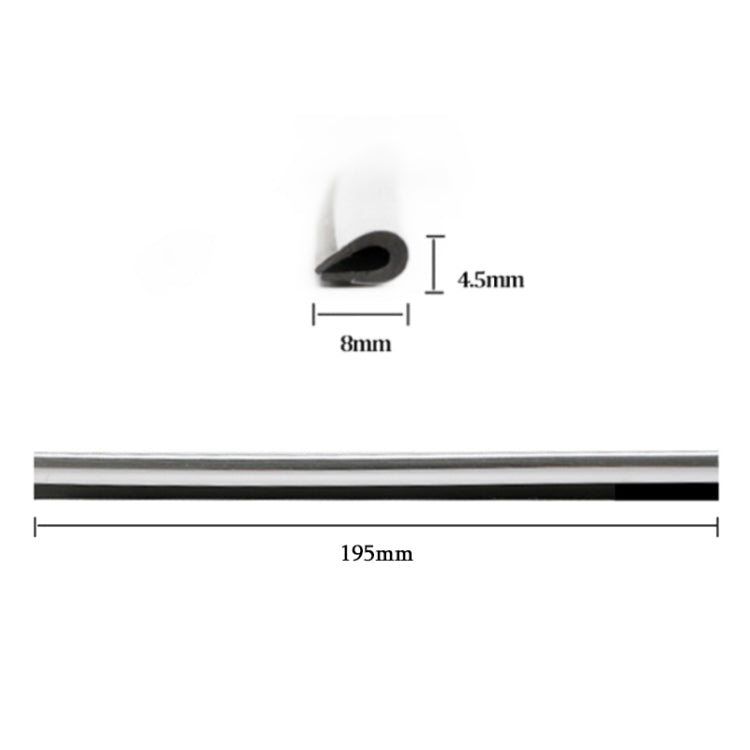 10-Piece Car Interior Chrome-Plated Air Vent Moulding Decorative Strips - U-Shaped Clips in Vibrant Colours