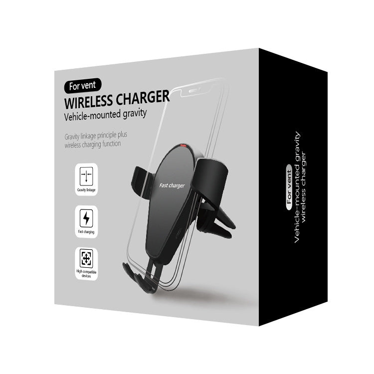 KT-C5 15W Rotatable Car Gravity Wireless Charger Air Outlet Mobile Phone Holder, KT-C5