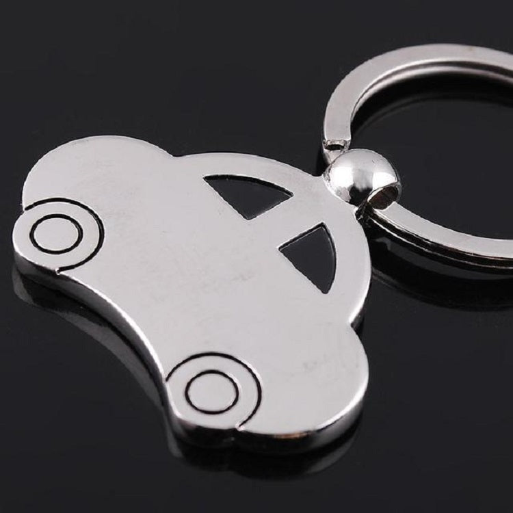 2 PCS Creative Classic Beetle Car Keychain Metal Model Pendant, Car Shape