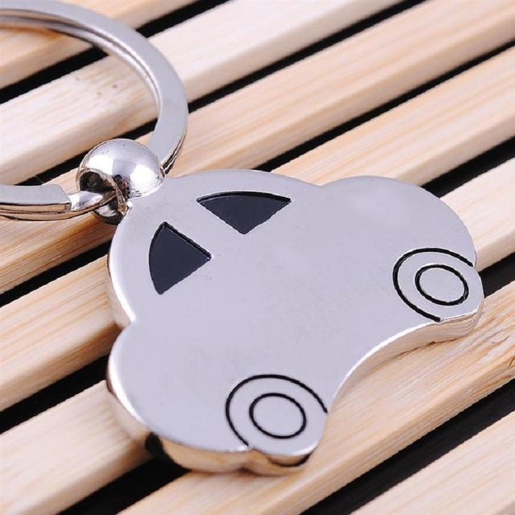 2 PCS Creative Classic Beetle Car Keychain Metal Model Pendant, Car Shape