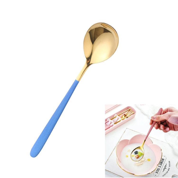 Simple Stainless Steel Titanium Plated Rice Spoon