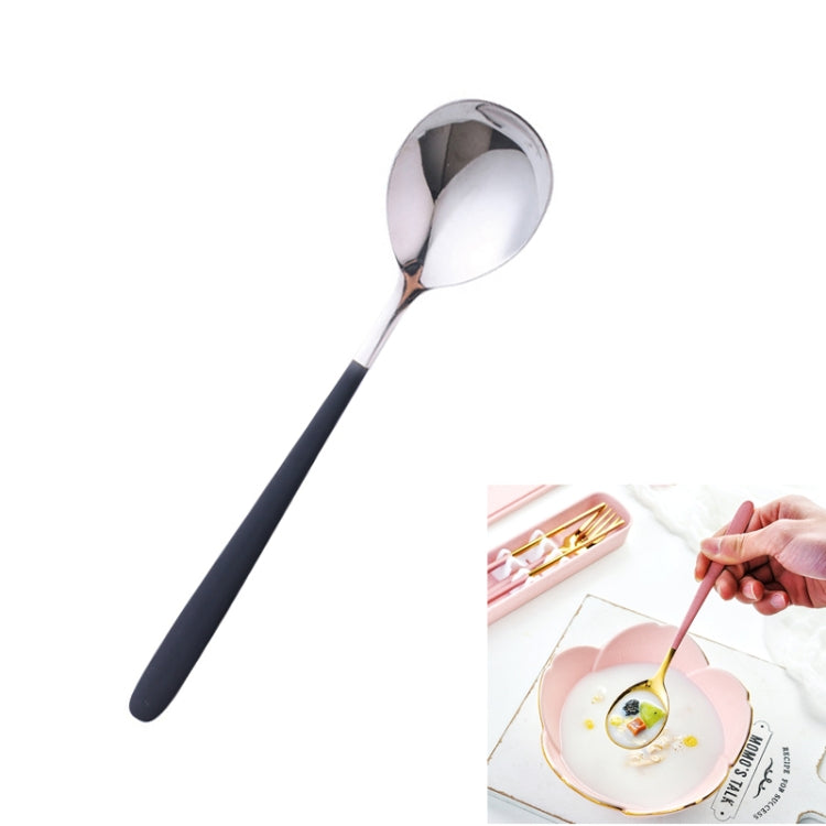 Simple Stainless Steel Titanium Plated Rice Spoon