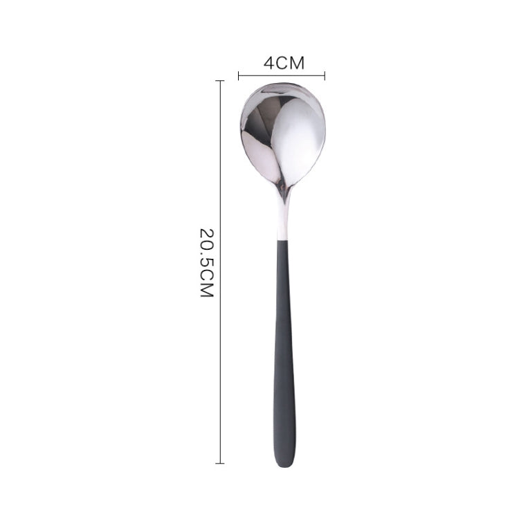 Simple Stainless Steel Titanium Plated Rice Spoon