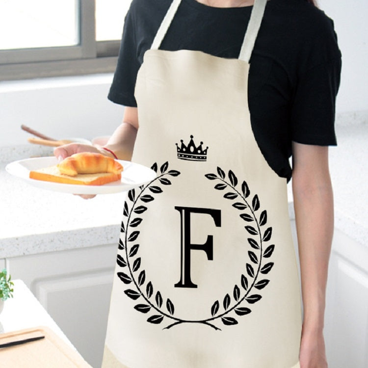 Creative Cotton Linen Sleeveless Letter Apron