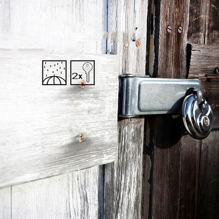 70mm Stainless Steel Round Lock Warehouse Door Lock Chain Lock Bicycle Anti-theft Lock