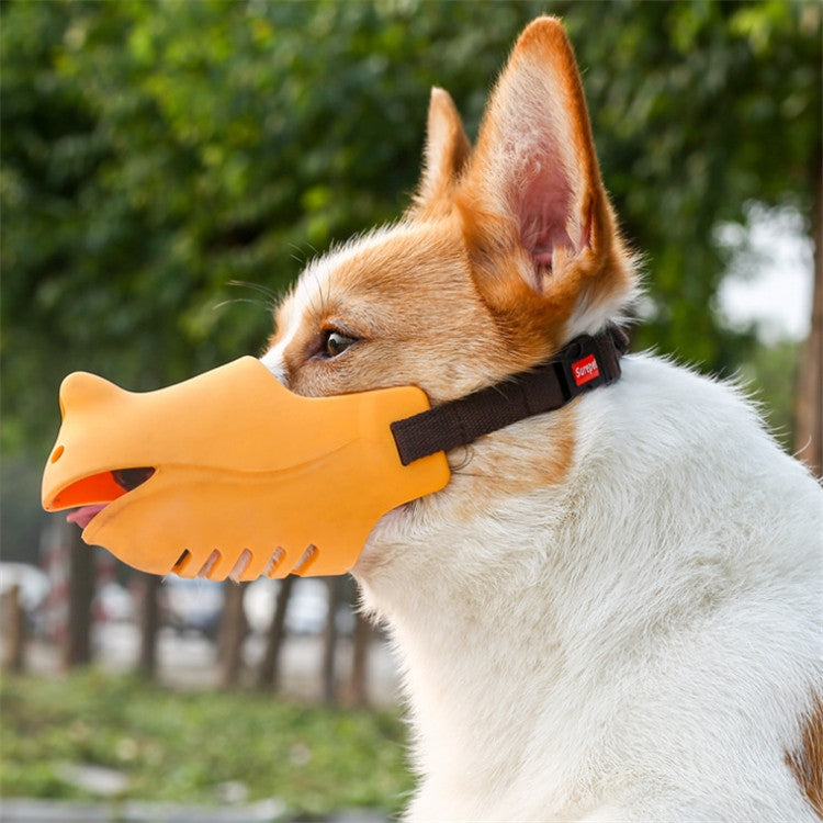 Pet Dog Muzzle Anti-bite Anti-call Silicone Muzzle