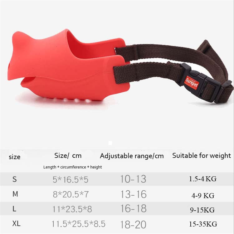 Pet Dog Muzzle Anti-bite Anti-call Silicone Muzzle