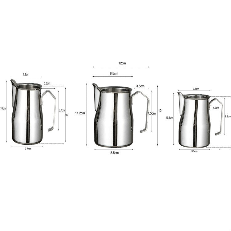 Stainless Steel Coffee Pot Pull Flower Cylinder Cup