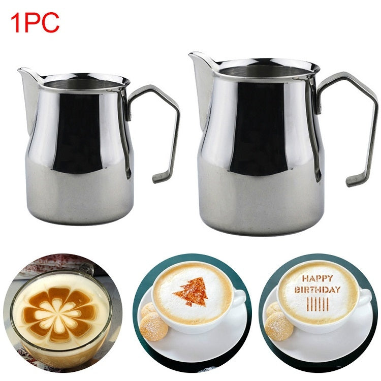 Stainless Steel Coffee Pot Pull Flower Cylinder Cup