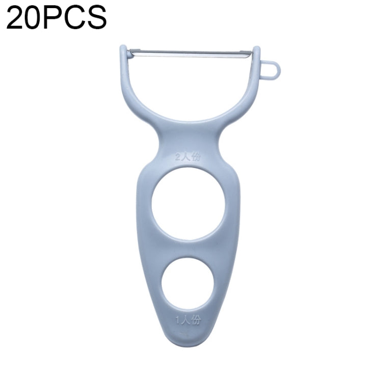 20 PCS Creative Stainless Steel Scraping Peeling Multi-function Vegetable and Fruit Peeler