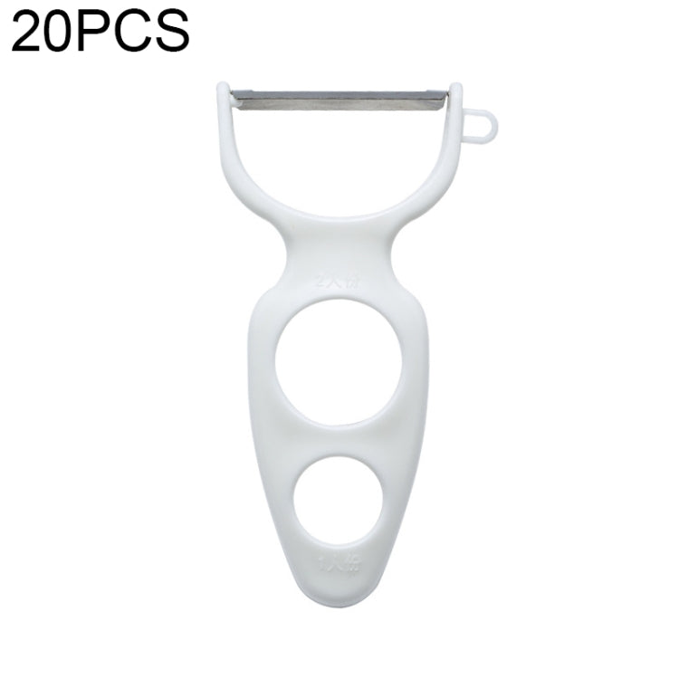 20 PCS Creative Stainless Steel Scraping Peeling Multi-function Vegetable and Fruit Peeler