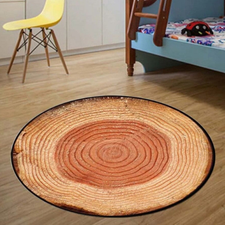 Fruit Pattern Rug Round Crystal Velvet Non-Slip Room Carpet Mat, Diameter 160cm