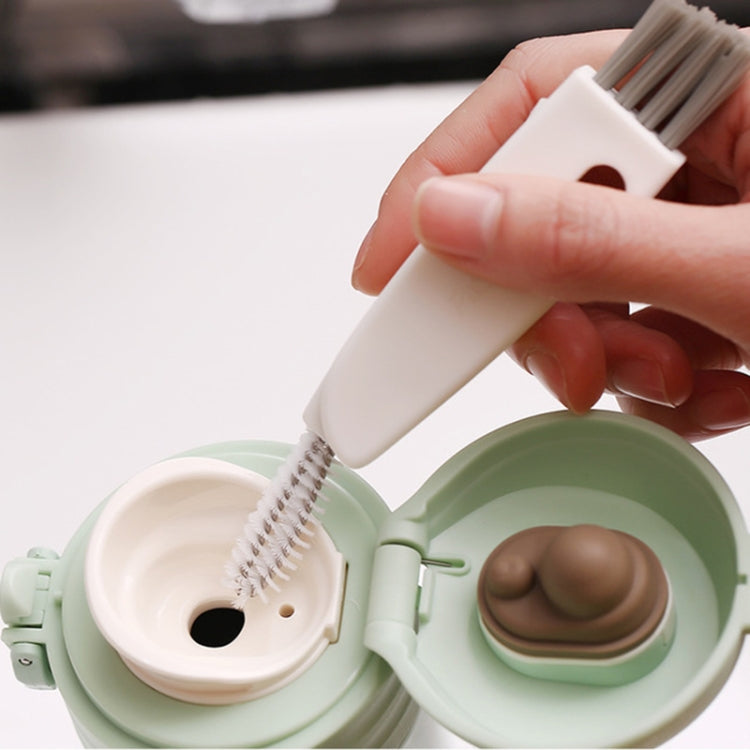 Multifunctional Cup Lid Cleaning Brush Slit Feeding Bottle Tube Brush Kitchen Tableware Crevice Brush