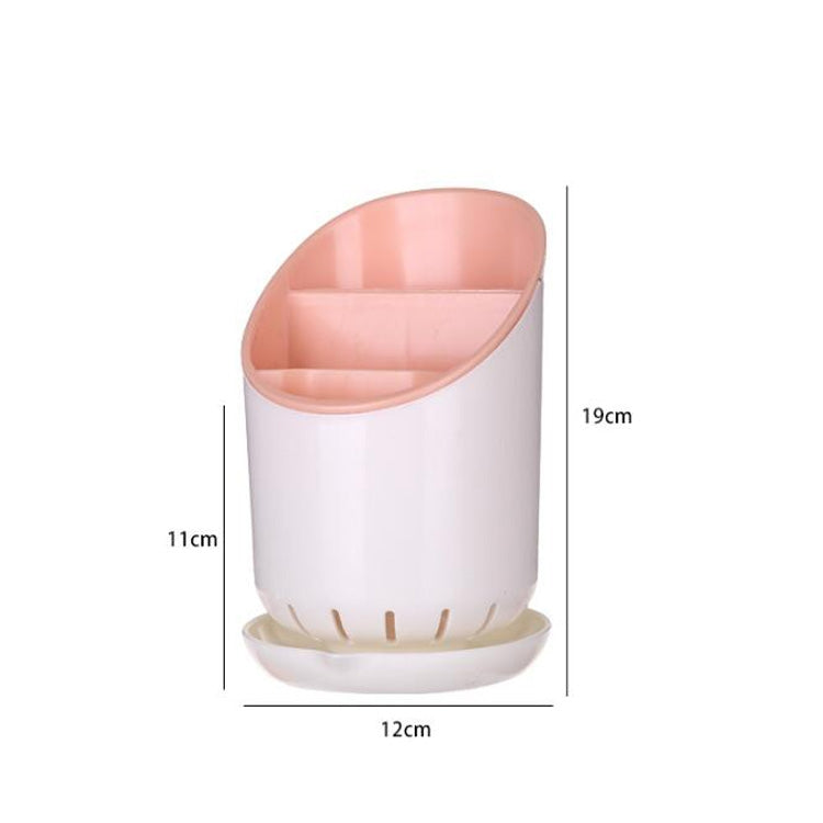 Creative Multi-function Double Drain Shelf Kitchen Chopsticks Storage Bucket Tableware Storage Box