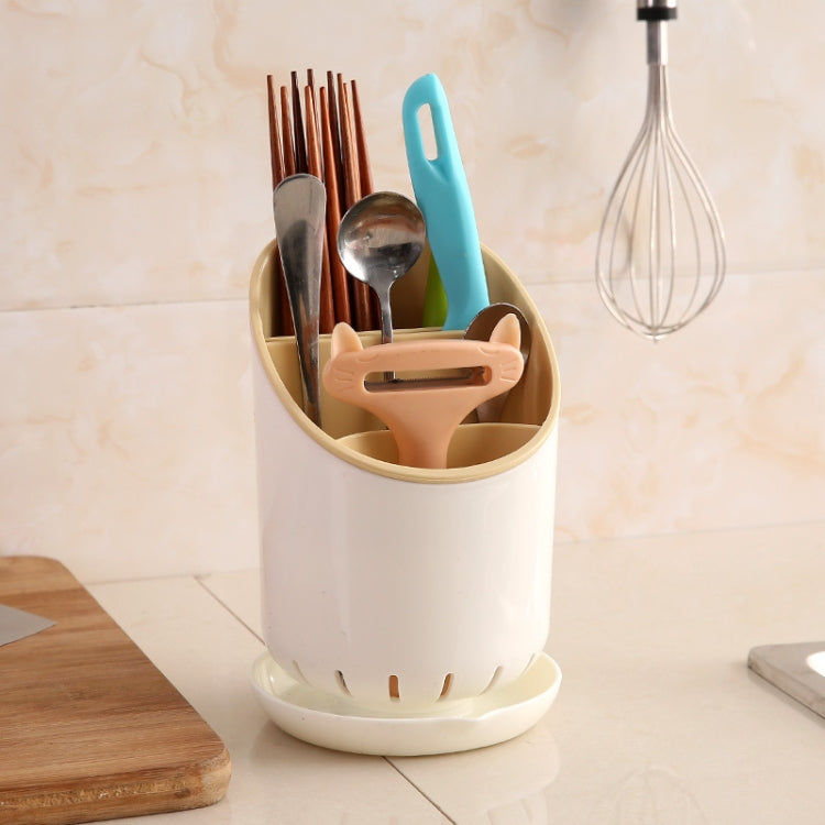 Creative Multi-function Double Drain Shelf Kitchen Chopsticks Storage Bucket Tableware Storage Box