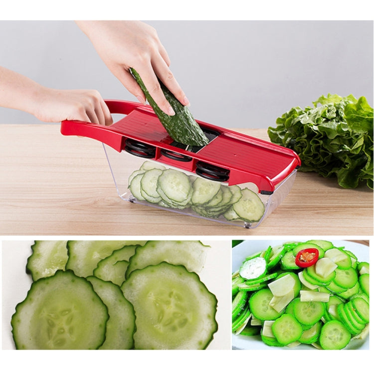 10 in 1 Multifuction Vegetable Cutter Stainless Steel Blade Manual Potato Onion Peeler Carrot Grater Dicer