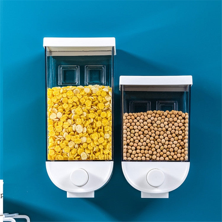 Nail-free Seamless Pressing Wall-mounted Grain Multi-grain Canister Rice Canister Transparent Vsual Snack Storage Sealed Box