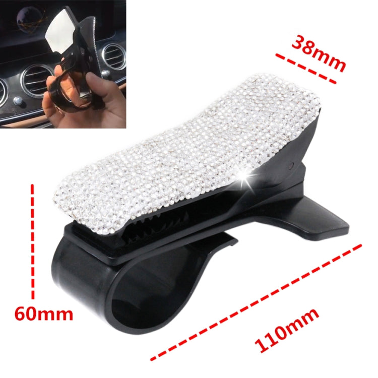 Glamorous 360° Rotating Rhinestone Car Phone Holder for Dashboard