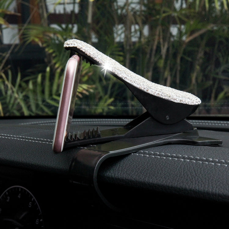 Glamorous 360° Rotating Rhinestone Car Phone Holder for Dashboard