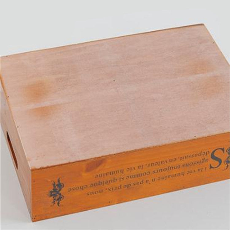 Vintage Desktop Wooden Storage Box Six Grid Succulent Planting Storage Wooden Box
